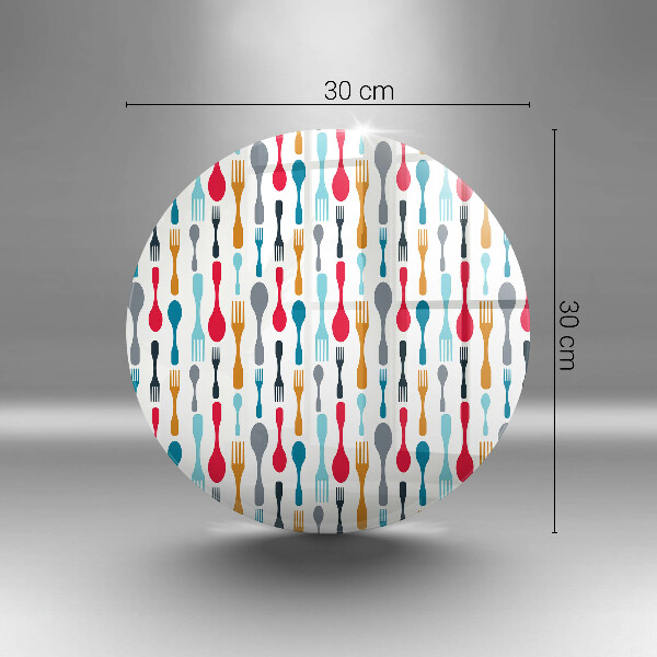 Skärbräda glas unik Sked illustration