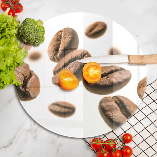 Skärbräda glas unik Kaffebönor