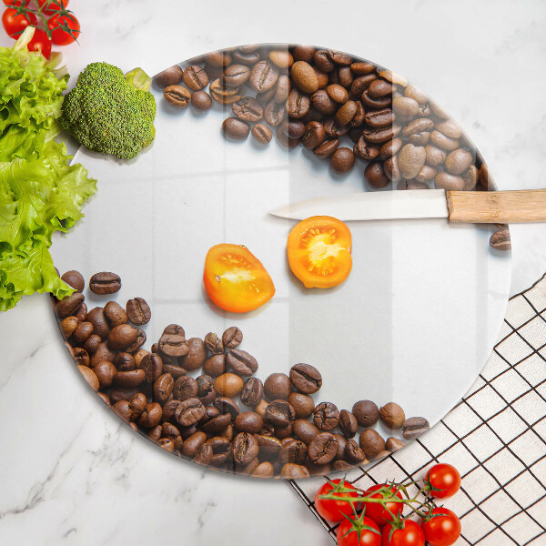 Skärbräda glas unik Kaffebönor