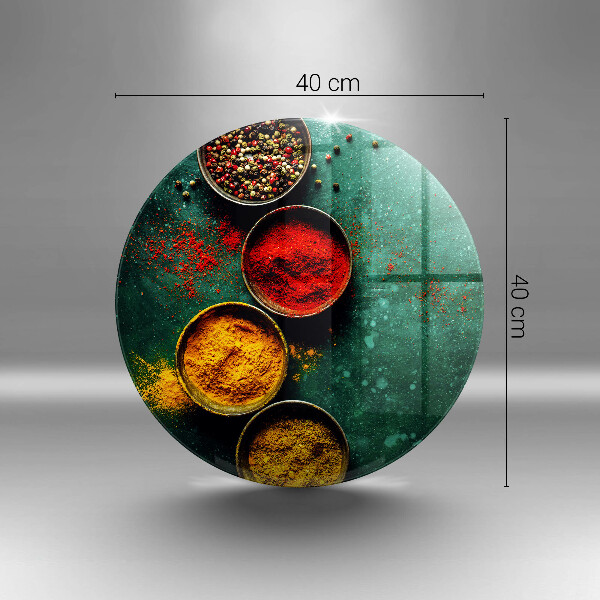 Skärbräda glas unik Orientaliska kryddor