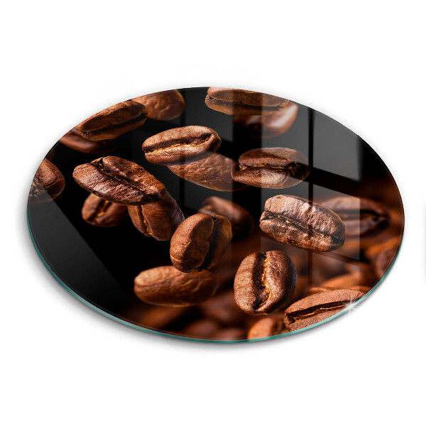 Skärbräda glas unik Bruna kaffebönor