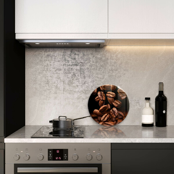 Skärbräda glas unik Bruna kaffebönor