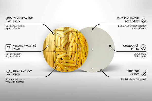 Skärbräda glas unik Pasta