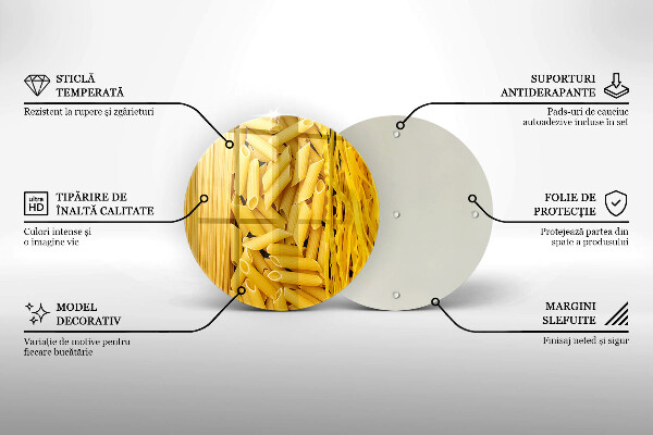 Skärbräda glas unik Pasta
