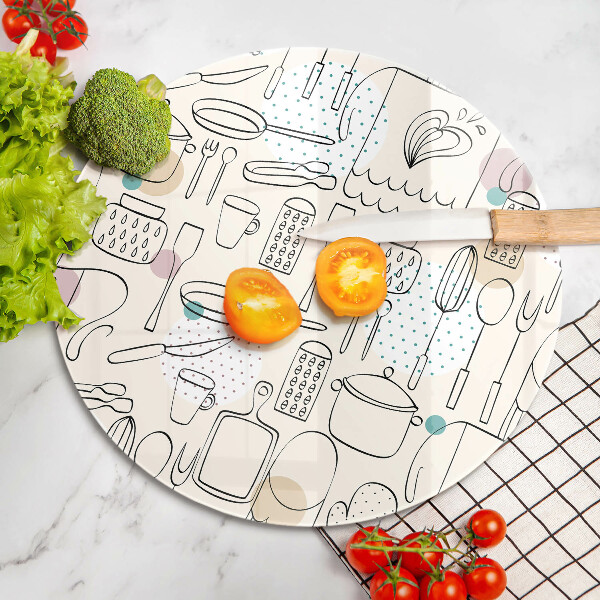 Skärbräda glas unik Kökstillbehör