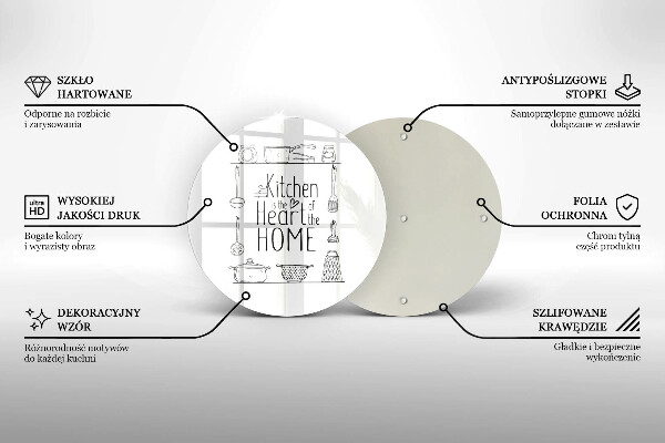 Skärbräda glas unik Inskrift, mening