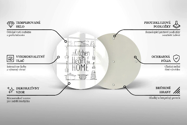 Skärbräda glas unik Inskrift, mening