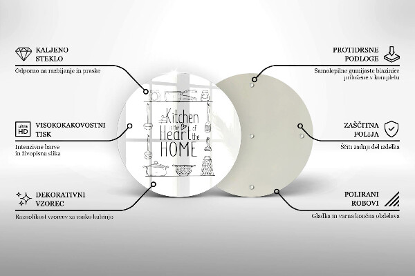 Skärbräda glas unik Inskrift, mening
