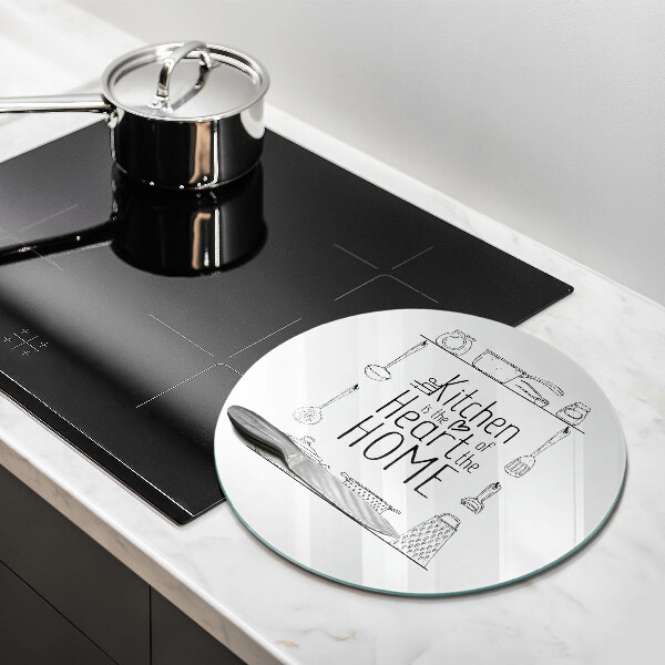 Skärbräda glas unik Inskrift, mening