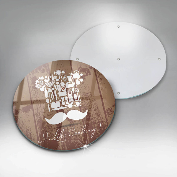 Skärbräda glas unik Inskriptionen jag gillar att laga mat