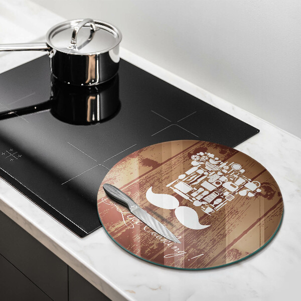 Skärbräda glas unik Inskriptionen jag gillar att laga mat