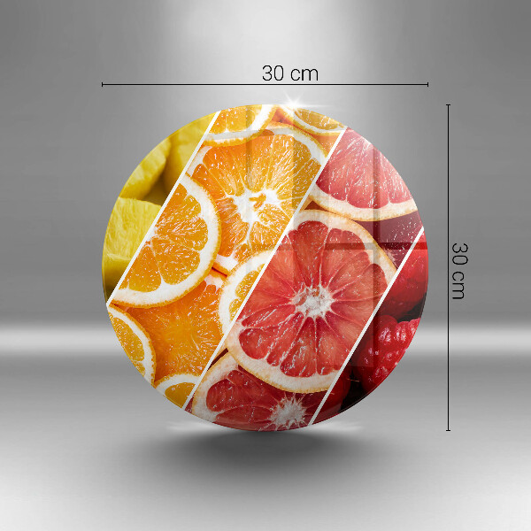 Skärbräda glas unik Färgglada frukter