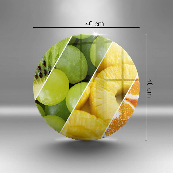 Skärbräda glas unik Färgglada frukter