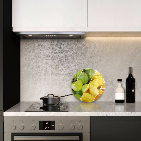 Skärbräda glas unik Färgglada frukter