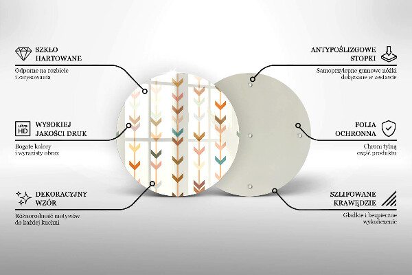 Skärbräda glas unik Geometriska element