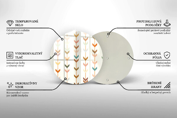 Skärbräda glas unik Geometriska element