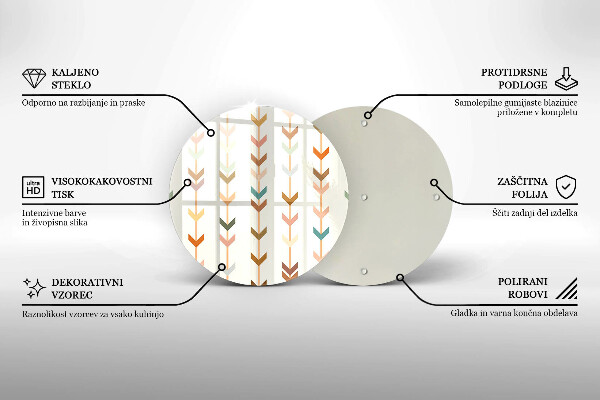 Skärbräda glas unik Geometriska element