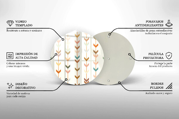 Skärbräda glas unik Geometriska element