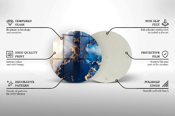Skärbräda glas unik Elegant bakgrund och guld
