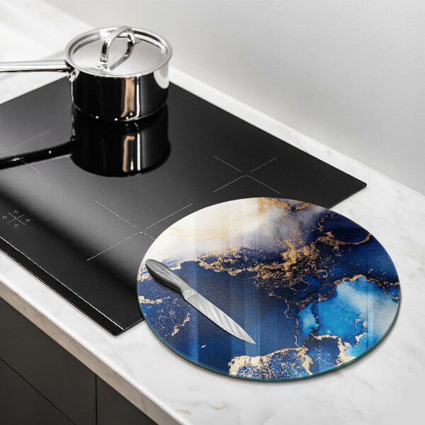 Skärbräda glas unik Elegant bakgrund och guld