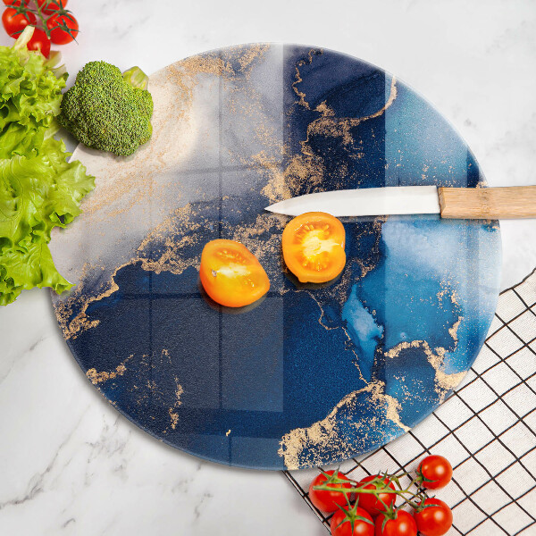 Skärbräda glas unik Elegant bakgrund och guld