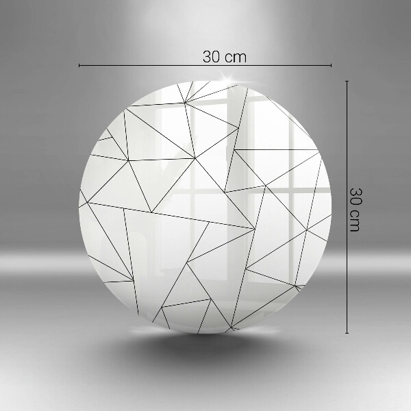 Skärbräda glas unik Vita trianglar