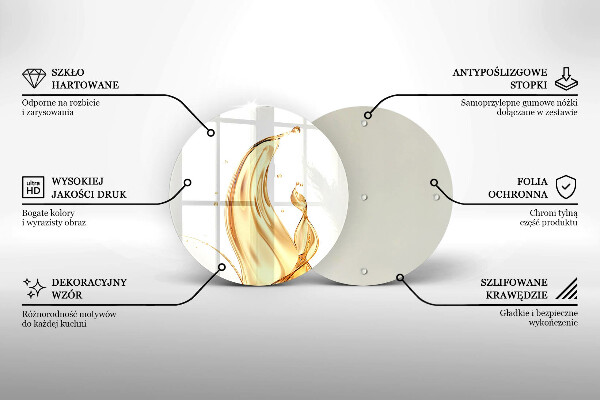 Skärbräda glas unik Olivolja