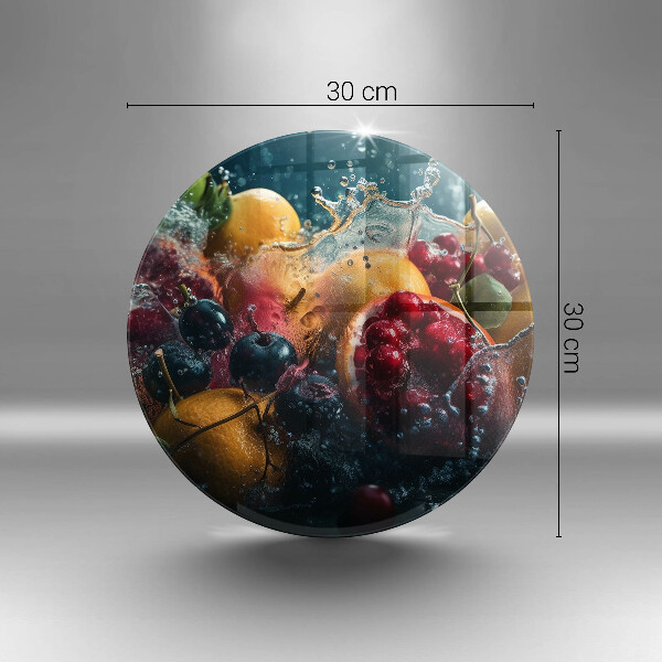Skärbräda glas unik Frukt i vatten