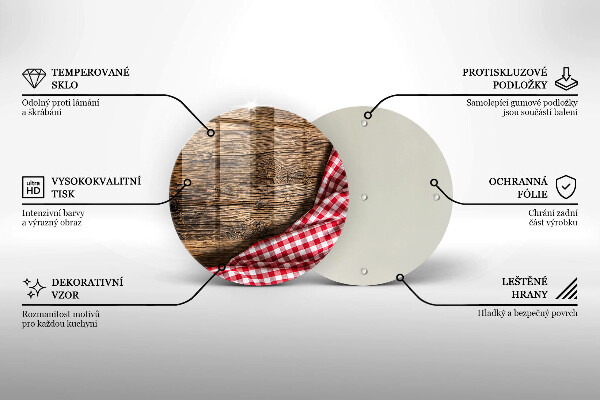 Skärbräda glas unik Träbord