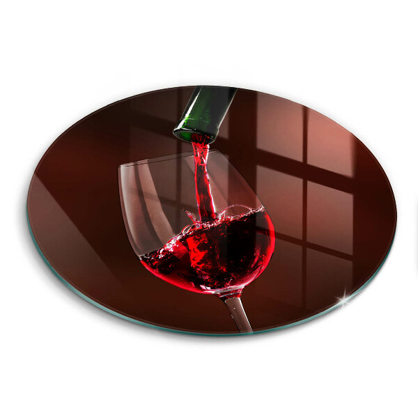 Skärbräda glas unik Ett glas vin