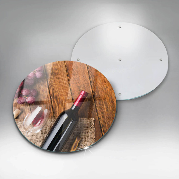 Skärbräda glas unik En flaska rött vin