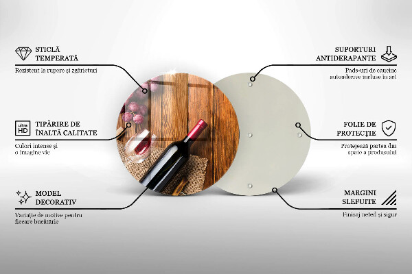 Skärbräda glas unik En flaska rött vin