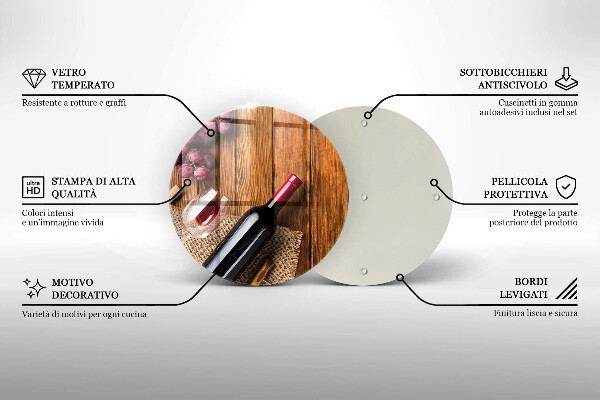 Skärbräda glas unik En flaska rött vin