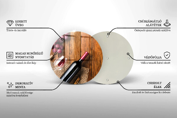 Skärbräda glas unik En flaska rött vin