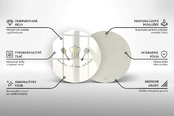 Skärbräda glas unik Kökets mästare