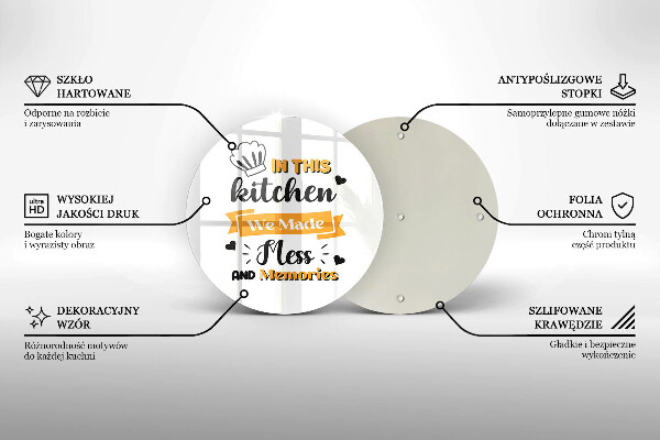 Skärbräda glas unik I det här köket skapade vi oreda och minnen