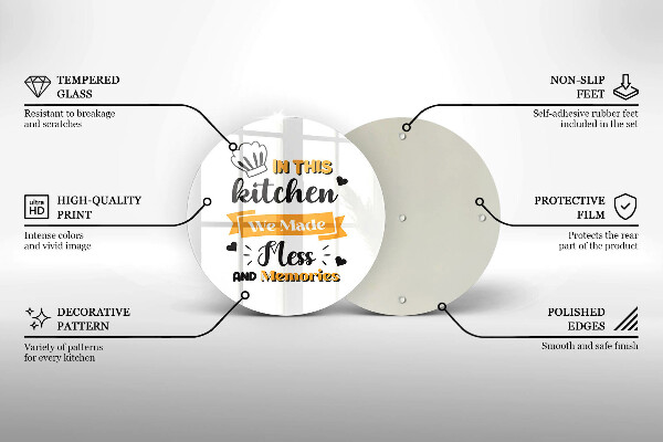 Skärbräda glas unik I det här köket skapade vi oreda och minnen