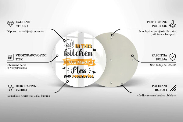 Skärbräda glas unik I det här köket skapade vi oreda och minnen