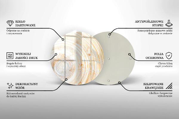 Skärbräda glas unik Trästruktur