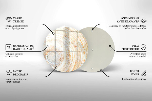 Skärbräda glas unik Trästruktur