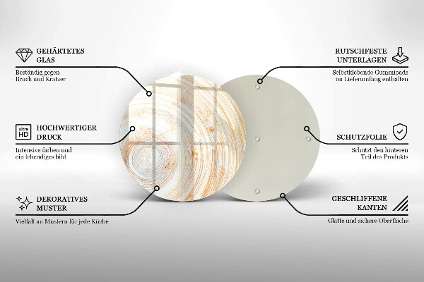 Skärbräda glas unik Trästruktur