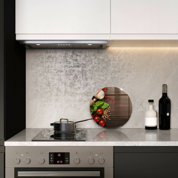 Skärbräda glas unik Grönsaker på bordet