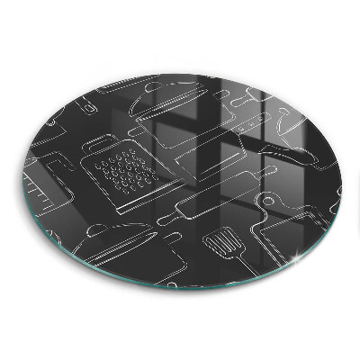 Skärbräda glas unik Tecknade kökstillbehör