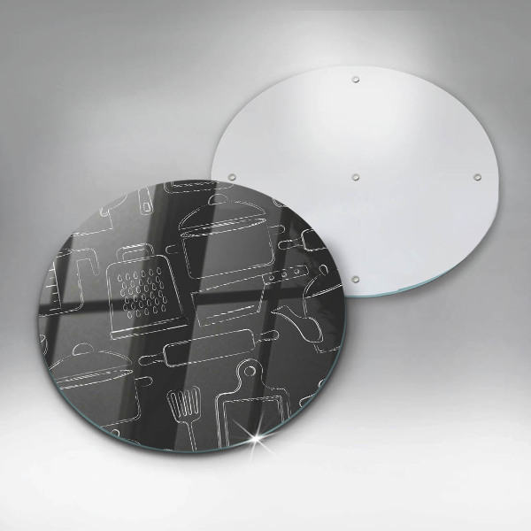 Skärbräda glas unik Tecknade kökstillbehör