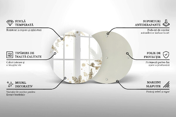 Skärbräda glas unik Vinterdekorationer