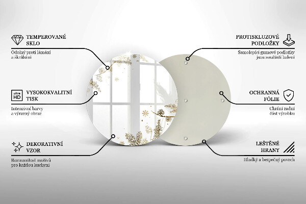 Skärbräda glas unik Vinterdekorationer