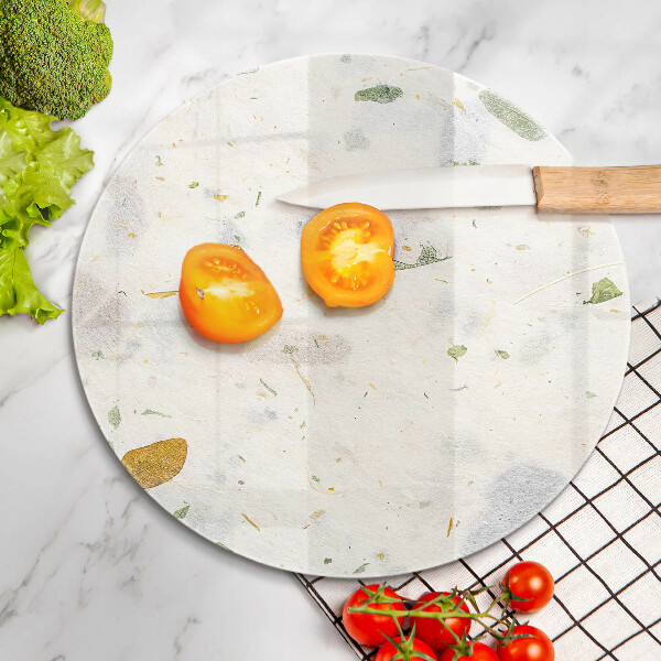 Skärbräda glas unik Fallande löv