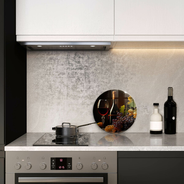 Skärbräda glas unik Glas vin och druvor