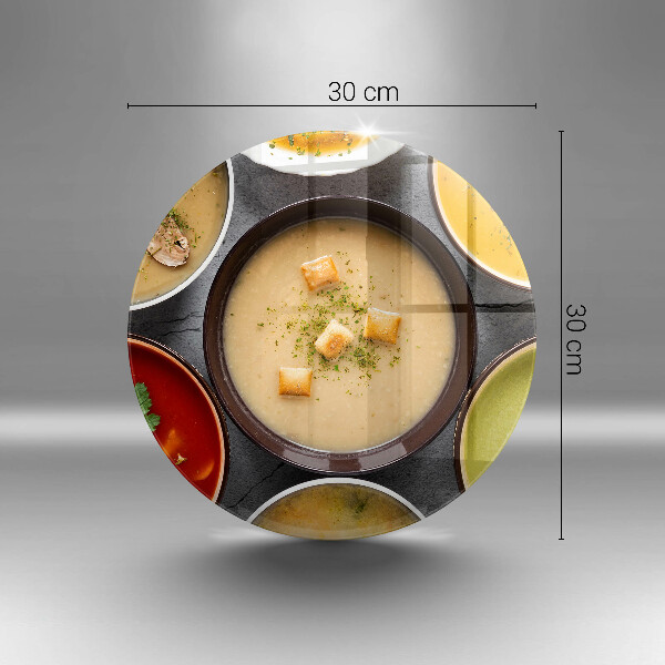 Skärbräda glas unik Färgglada soppor