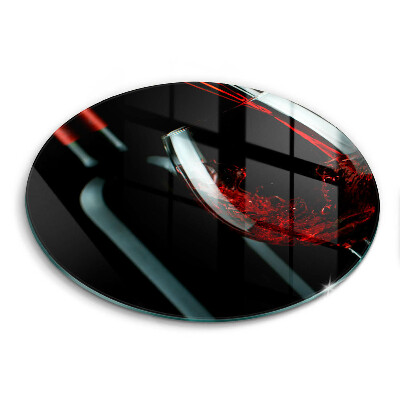 Skärbräda glas unik Vinflaska och glas